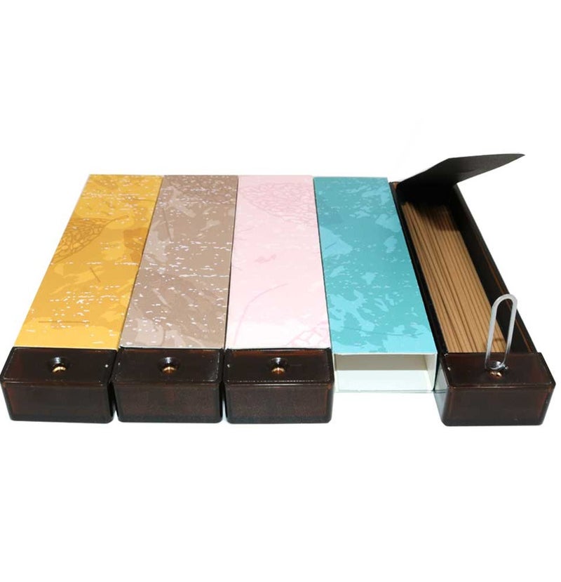 Bakhoor BoSidin Premium Cambodian Incense Sticks Gift Set (20 Pcs) – Natural 1.3mm Slim Incense with Built-in Holder and Travel Storage Case - Image 3