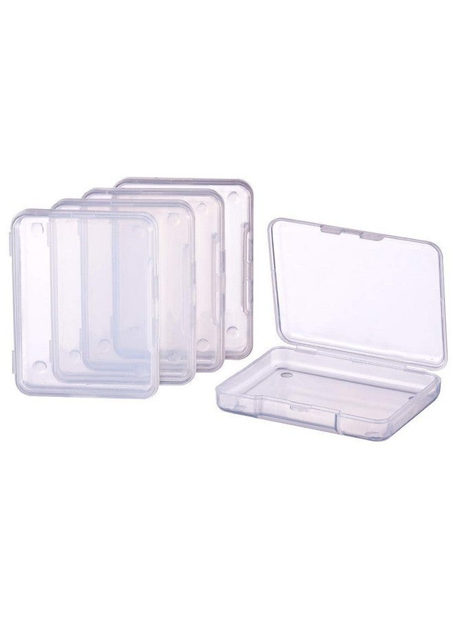 BENECREAT 18 Pack 2.63x2x0.47 Inches Rectangle Clear Plastic Bead Storage Containers Box Drawer Organizers with lid for Items,Earplugs,Pills,Tiny Bead,Jewelry Findings - Image 1