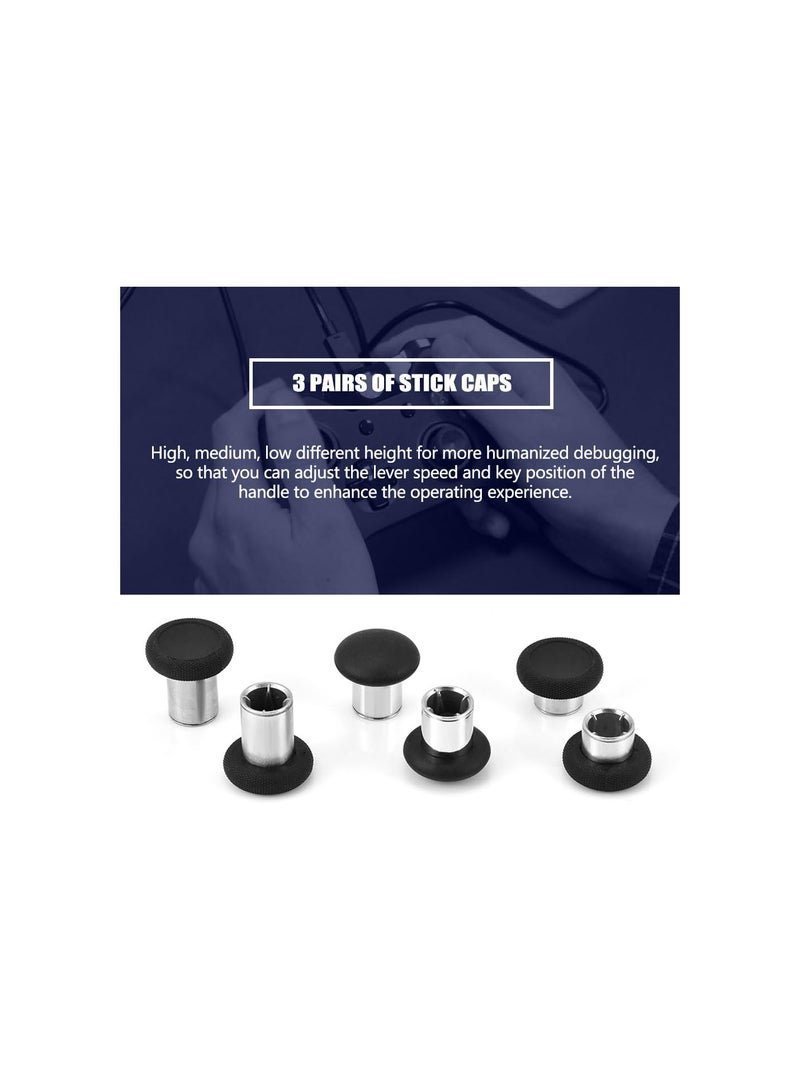 GGOOT PS4 Joystick Replacement Mini Buttons Kit, Flea Stick Caps with Different Heights for SONY PS4/XB OX ONE, Magnetic Base Replacement Part for Joystick  - Image 5