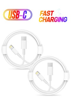 iPhone Fast Charger Lightning Cable [Apple MFi Certified] 2-Pack USB-C to Lightning Cable (6.6Ft) Fast Charging Compatible with iPhone14/14 Plus/14 Pro/14 Pro Max/13/13pro/12/12 Pro/12 Pro Max