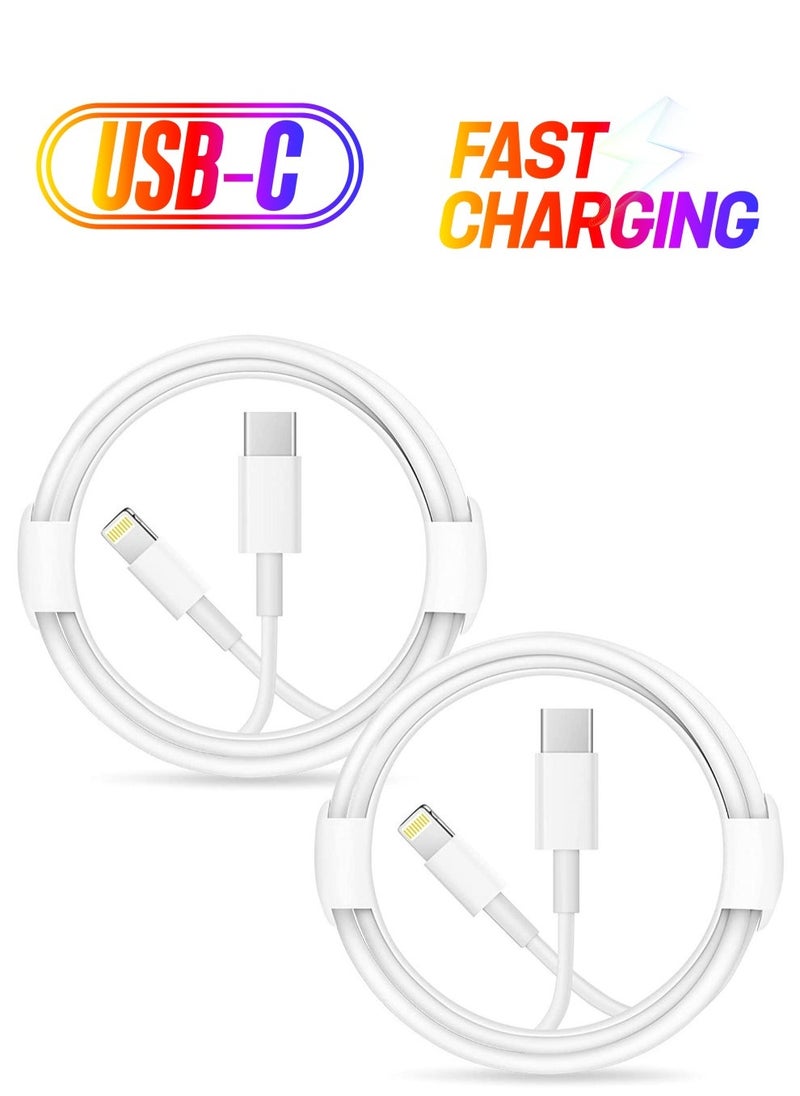 Generic - iPhone Fast Charger Lightning Cable [Apple MFi Certified] 2-Pack USB-C to Lightning Cable (6.6Ft) Fast Charging Compatible with iPhone14/14 Plus/14 Pro/14 Pro Max/13/13pro/12/12 Pro/12 Pro Max - Image 1