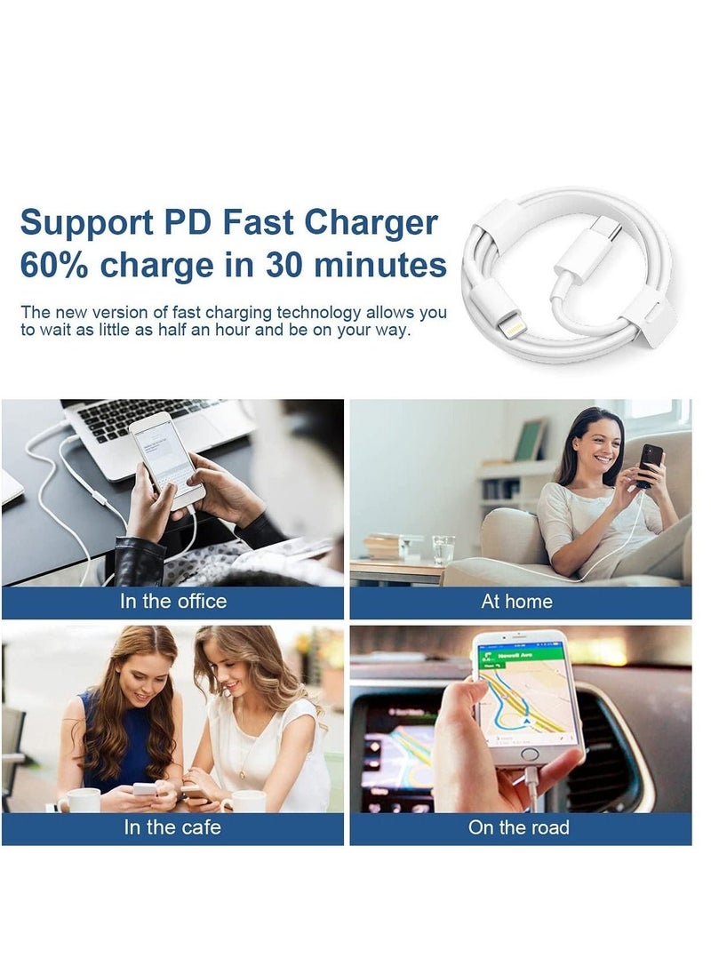Generic - iPhone Fast Charger Lightning Cable [Apple MFi Certified] 2-Pack USB-C to Lightning Cable (6.6Ft) Fast Charging Compatible with iPhone14/14 Plus/14 Pro/14 Pro Max/13/13pro/12/12 Pro/12 Pro Max - Image 1