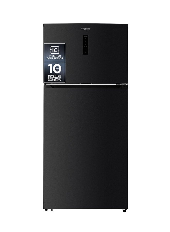 800L Gross & 635L Net Capacity Double Door Top Mount Refrigerator with Electronic Temperaure Control, No-Frost, Twist Ice Maker, Dual Inverter Compressor - 635 L SGR815E Black Inox