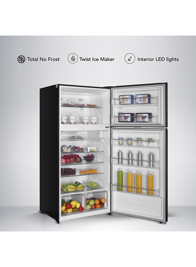 SUPER GENERAL 800L Gross & 635L Net Capacity Double Door Top Mount Refrigerator with Electronic Temperaure Control, No-Frost, Twist Ice Maker, Dual Inverter Compressor - 635 L SGR815E Black Inox - Image 3