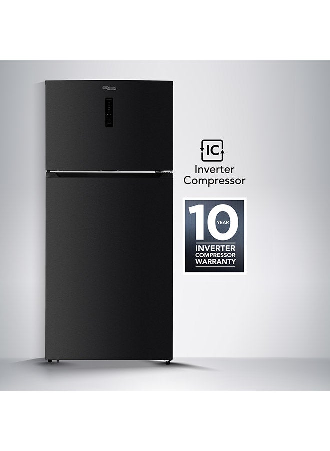 SUPER GENERAL 800L Gross & 635L Net Capacity Double Door Top Mount Refrigerator with Electronic Temperaure Control, No-Frost, Twist Ice Maker, Dual Inverter Compressor - 635 L SGR815E Black Inox - Image 4