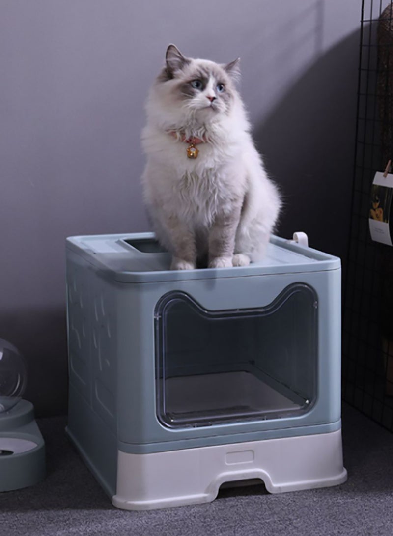 Kidle صندوق فضلات القطط القابل للطي ذو الاتجاهين - Image 2