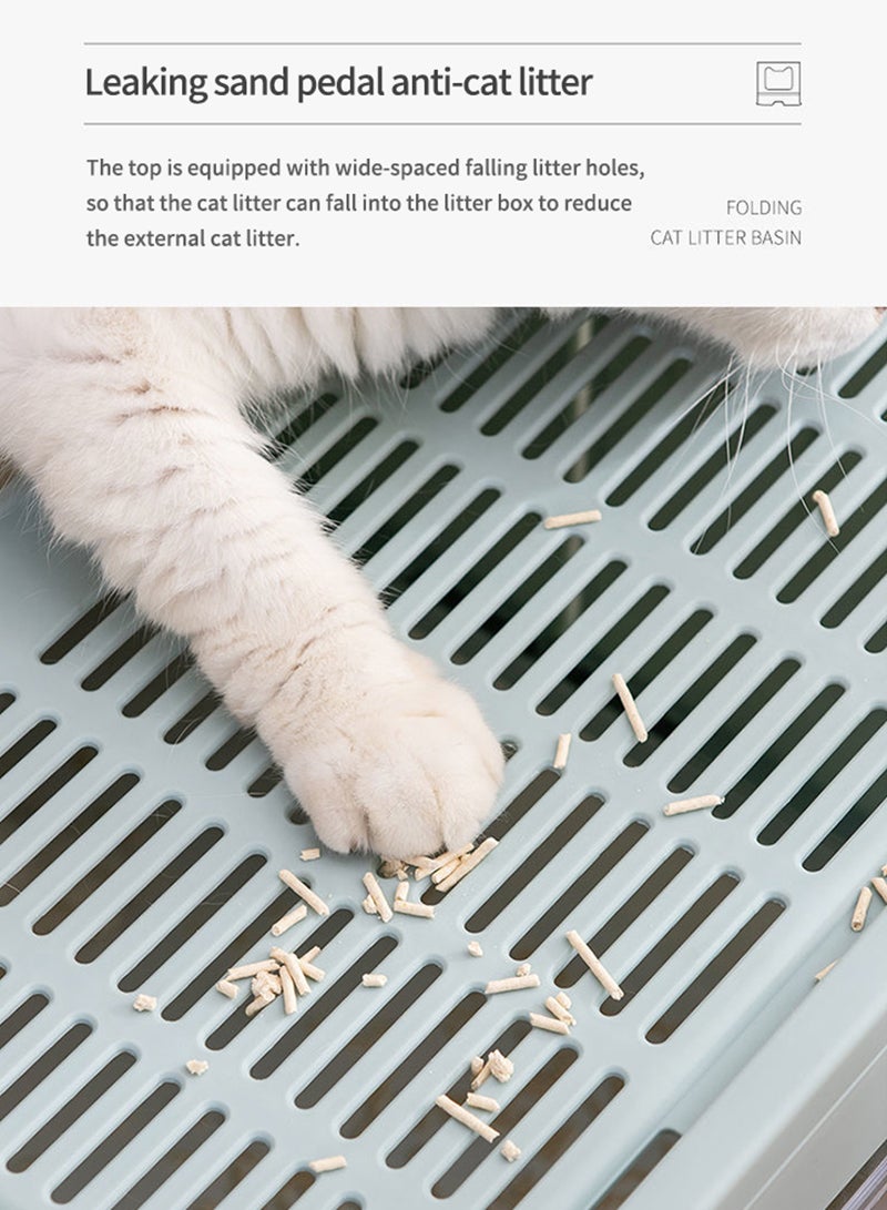 Kidle صندوق فضلات القطط القابل للطي ذو الاتجاهين - Image 5