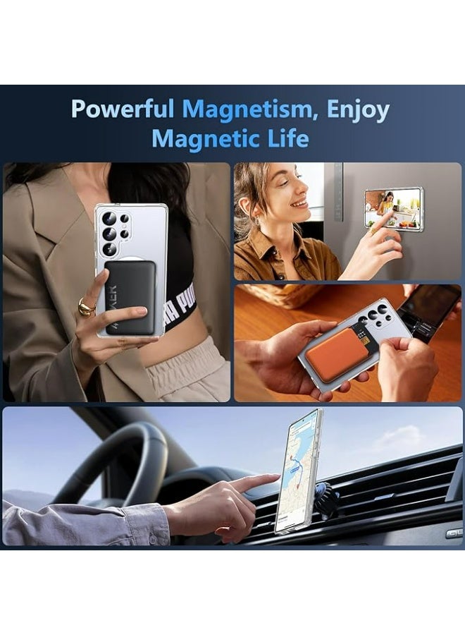 WAIKIL Applicable To Galaxy S25 Ultra Case 6.86'', Magnetic S25 Ultra Case For Magsafe With Tempered Glass Screen, [Shockproof Military] Transparent Back Slim Bumper Cover Phone Case Galaxy S25 Ultra, Clear - Image 4