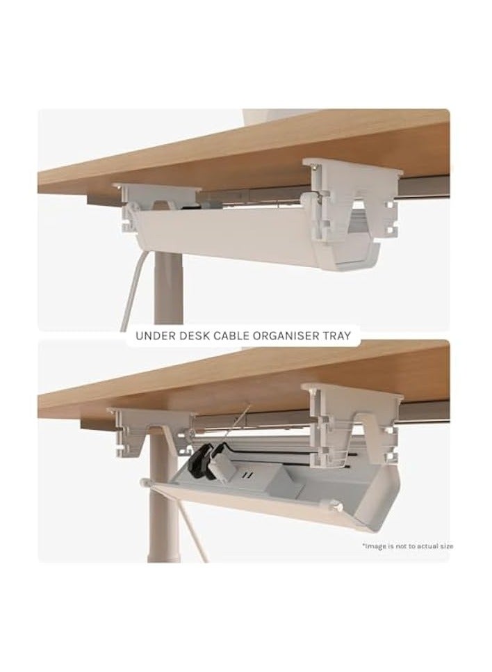 WORKSPACE Under Desk Multi-Functional Cable Mangement Tray (25 Inch) - Image 2