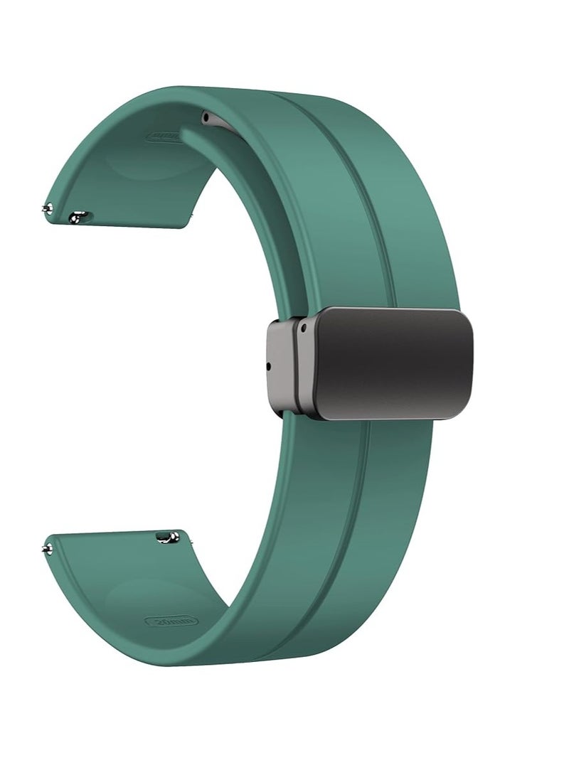 DUSALA Magnetic Watch Band 16mm 18mm 19mm 20mm 22mm  Soft Silicone Sport Watch Band for Men Women - Image 1