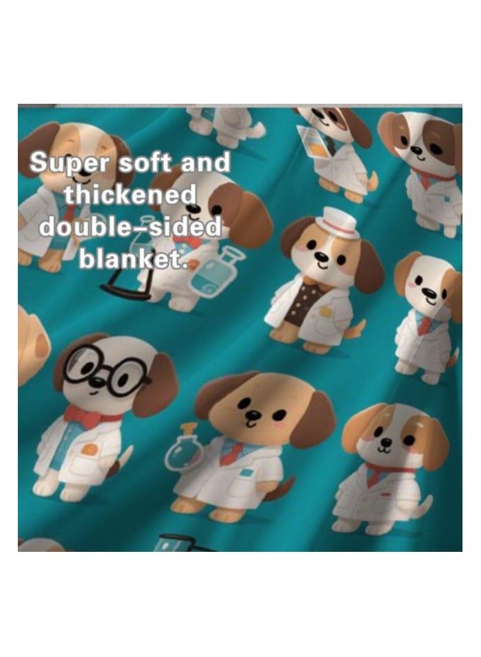 عام بطانية رقيقة من الفانيلا الكرتونية للأطفال أو الطلاب (دافئة ومريحة ومناسبة للنوم والألعاب) 100 سم * 150 سم - 632 - Image 5