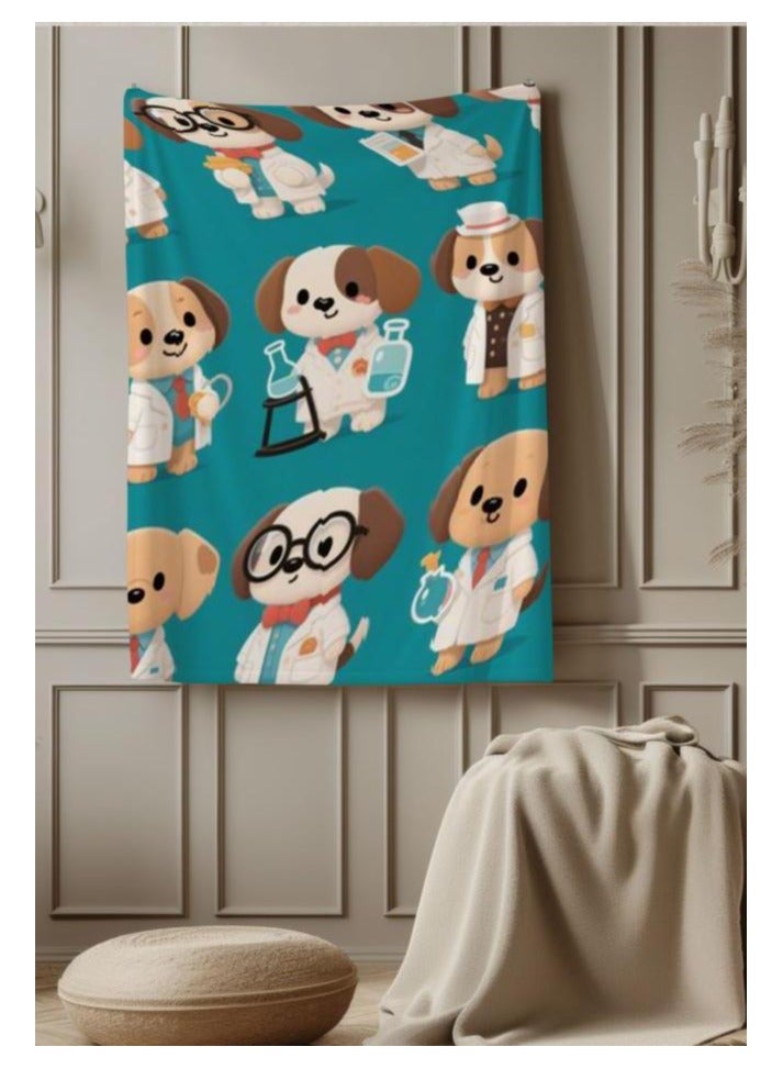 عام بطانية رقيقة من الفانيلا الكرتونية للأطفال أو الطلاب (دافئة ومريحة ومناسبة للنوم والألعاب) 100 سم * 150 سم - 632 - Image 3