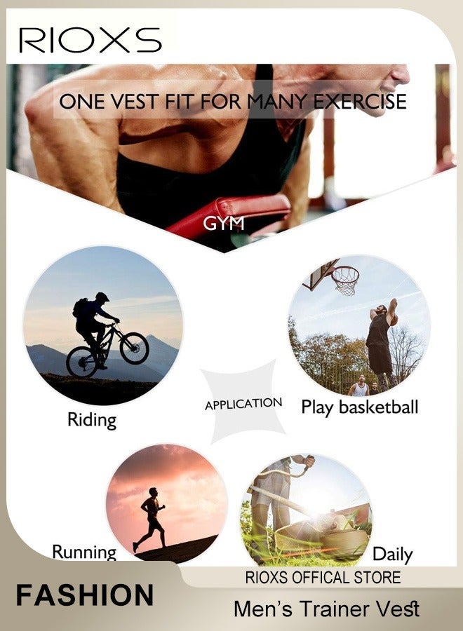 ريوكس السترات المضغوطة للرجال، وقمصان مدربي الخصر الساخن، وفقدان الوزن لدى الرجال، والقمصان المطاطية والسحابات، والصمامات الرياضية للرجال، والقمصان الخفيفة - Image 5