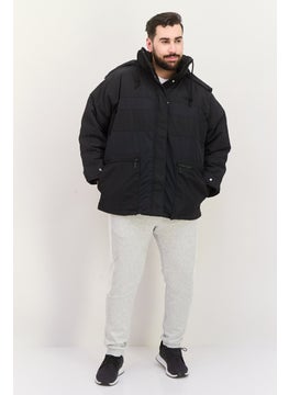 adidas Originals Men Sportswear Fit Outdoor Hooded Jacket, Black  - Image 4