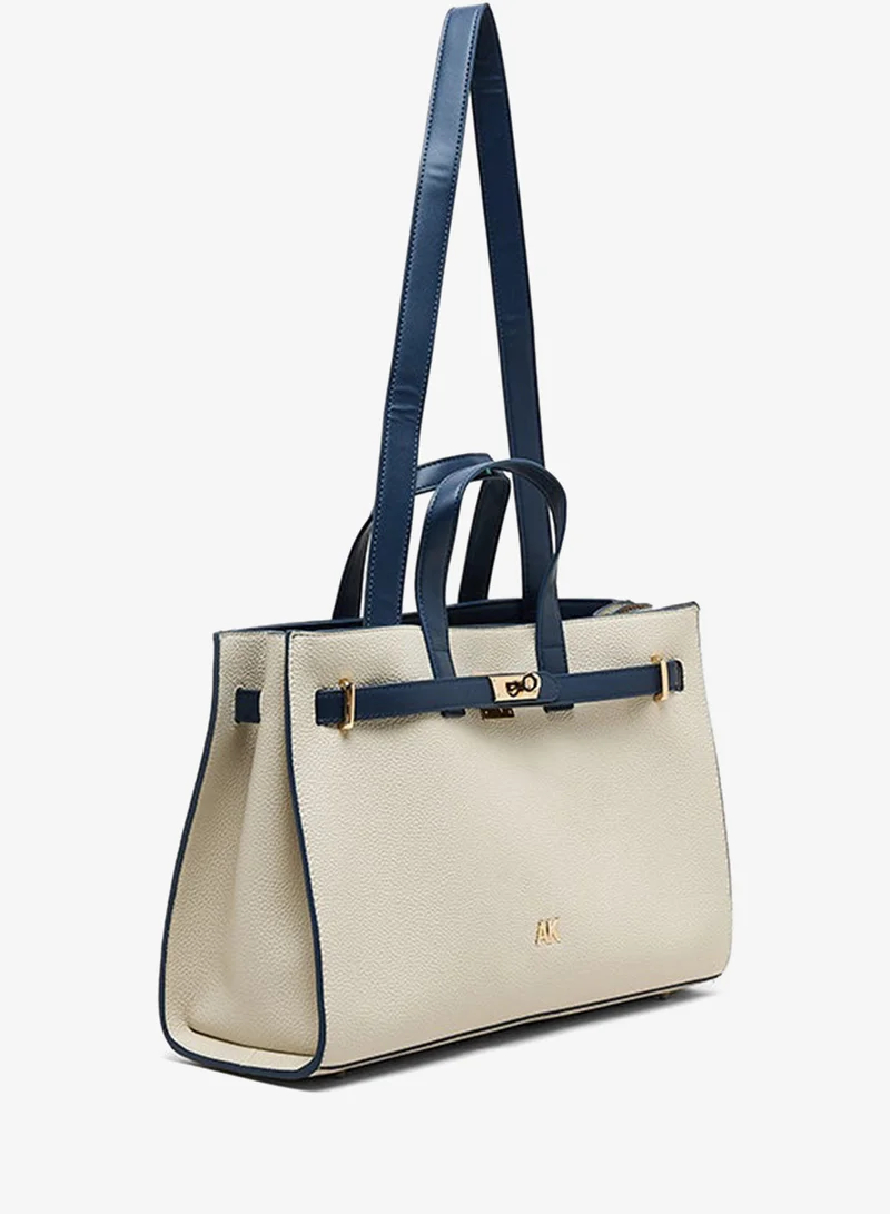 ANNE KLEIN  Anne Klein Contrast Detail Pu Tote Bag Set for Women | Best Price UAE