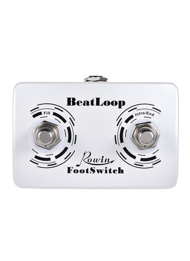 Rowin - BeatLoop Dual Footswitch Foot Switch Pedal for BEAT LOOP Recording Effect Pedal with 6.35mm Cable - Image 1