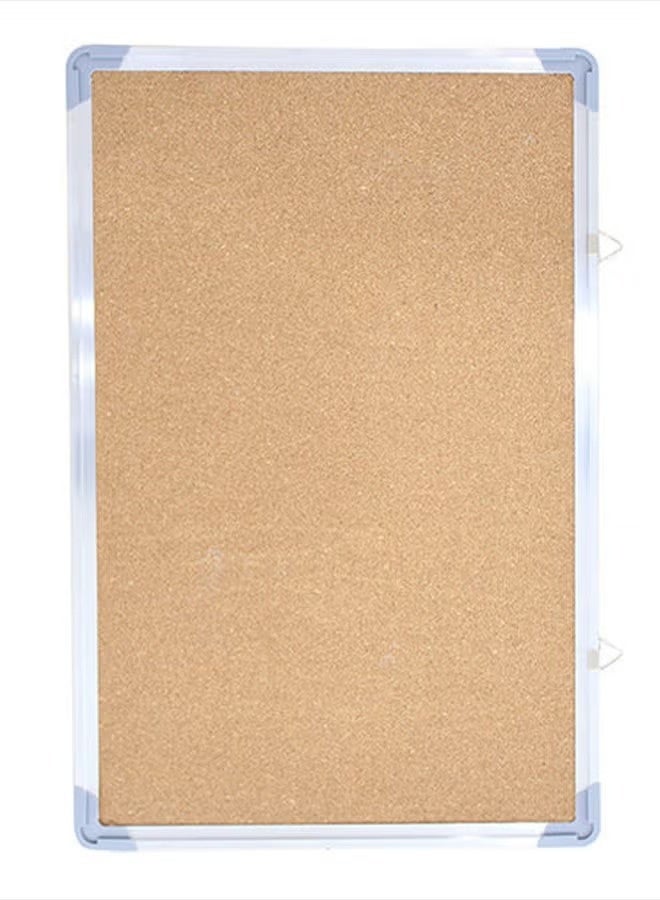 Framed Bulletin Board Beige/Silver - Image 1