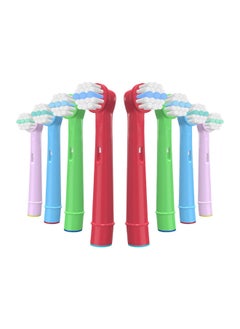 Kids Electric Toothbrush Heads for Oral B, Replacement Brush Heads Kids Toothbrush Heads Compatible with Braun, for Sensitive Clean, Professional Care, Advanced Power, Floss Action, Pack of 8
