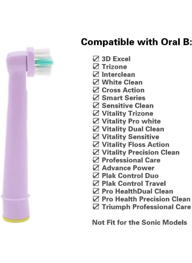 Generic - Kids Electric Toothbrush Heads for Oral B, Replacement Brush Heads Kids Toothbrush Heads Compatible with Braun, for Sensitive Clean, Professional Care, Advanced Power, Floss Action, Pack of 8 - Image 1