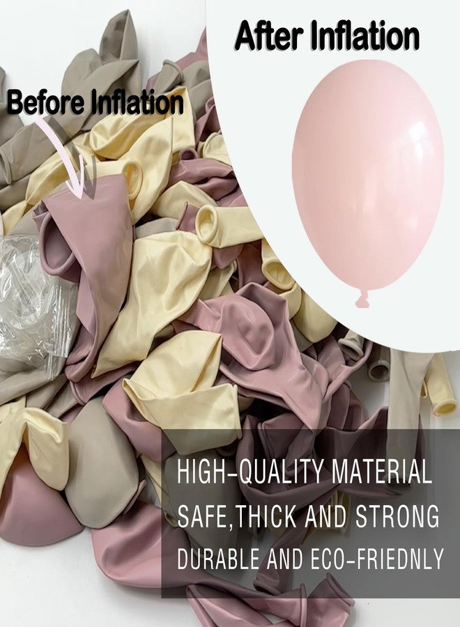 Vztipki 145Pcs Boho Dusty Pink Balloon Arch Kit - Neutral Pink, White Sand, Ivory Garland - [Color Varies Before & After Inflation] - for Birthdays, Weddings, Gender Reveal Party Decorations - Image 3