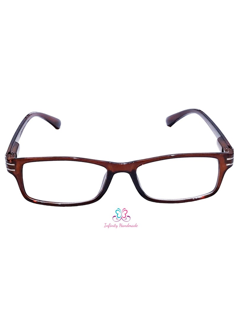 ماركة غير محددة نظارات قراءة للجنسين لقصر النظر الشيخوخي مع صندوق نظارات خاص ومنديل قطني مجاني، حصرية من البائع انفينيتي هاندميد فقط  - Image 2
