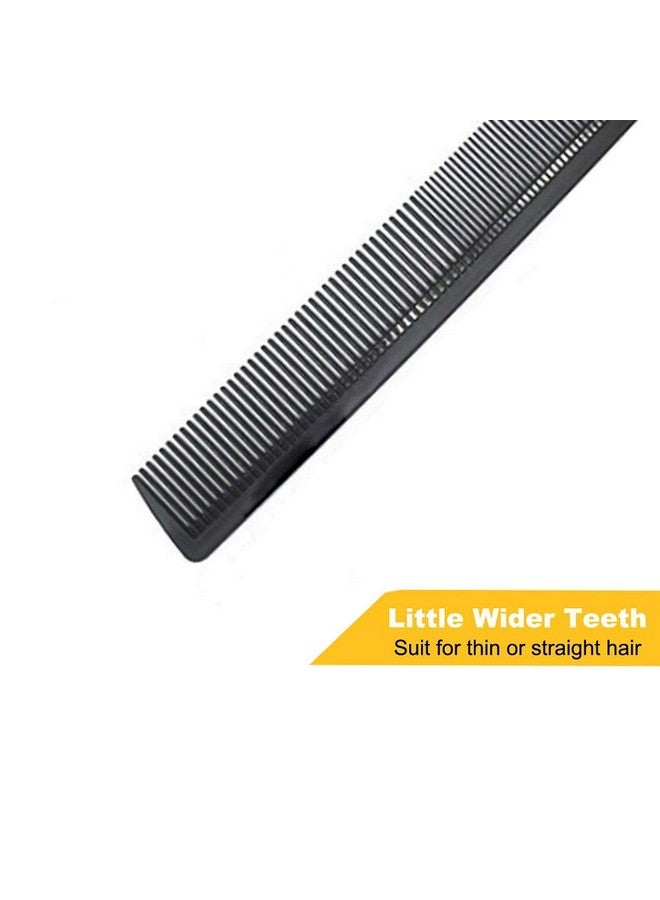 Avenoir Carbon Fiber Cutting Comb Professional 8.3'' Hair Dressing Comb Anti Static Heat Resistant Comb For All Hair Types Fine And Wide Tooth Hair Barber Comb 2 Pack - Image 5