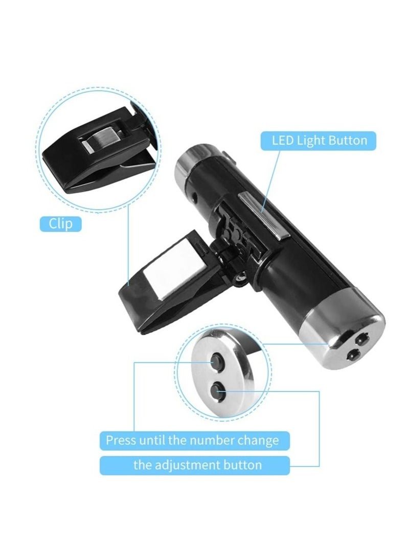 SYOSI Car Temperature Clock Clip-on Car Thermometer Auto Dashboard Digital Clocks Vehicle Temperature Gauge with Backlight and LCD Display for Truck Car (Blue Backlight) - Image 3