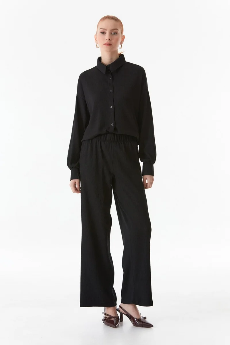 فولامودا Fullamodest Shirt Collar Wrinkled Fabric Set
