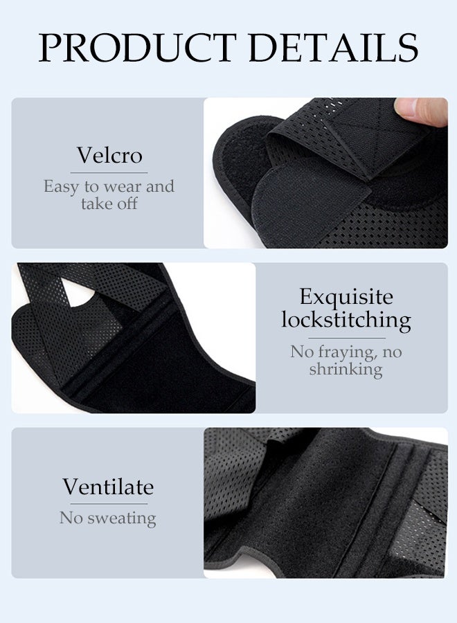 DUNISO Patella Knee Brace,Adjustable Knee Strap with Dual Strap Compression,Supported by Springs,Breathable, Anti Slip,for Relieve Knee Pain,Suitable for Running, Cycling, Football, Hiking(L) - Image 3