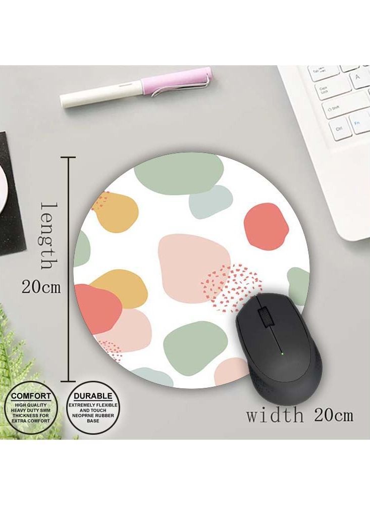 Protective Printed Mouse Pad Round - Image 1