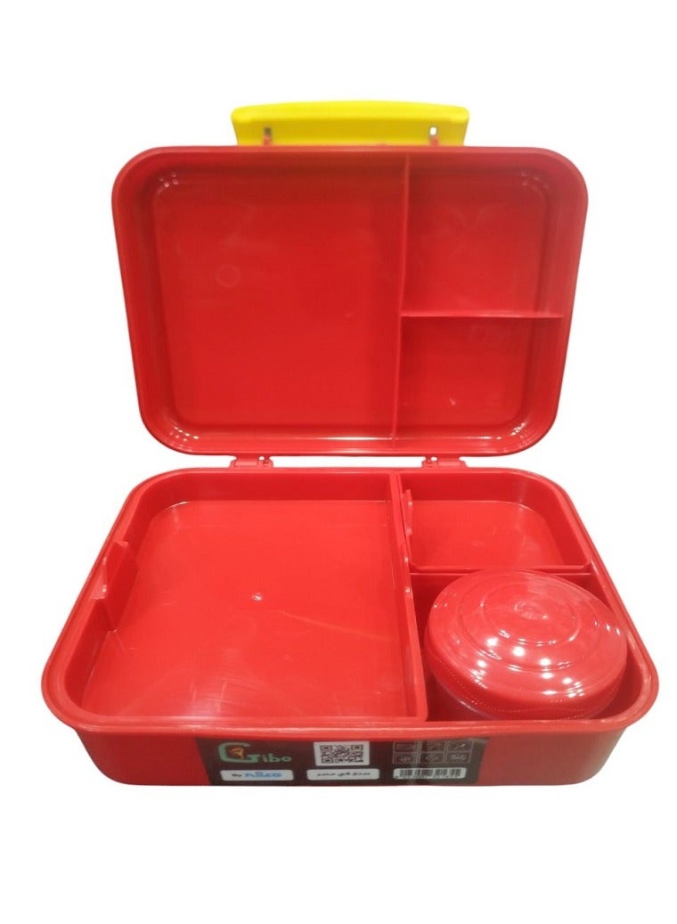 NILCO Lunch Box for kids to School By Gibo/Nilco (Red) - Image 2