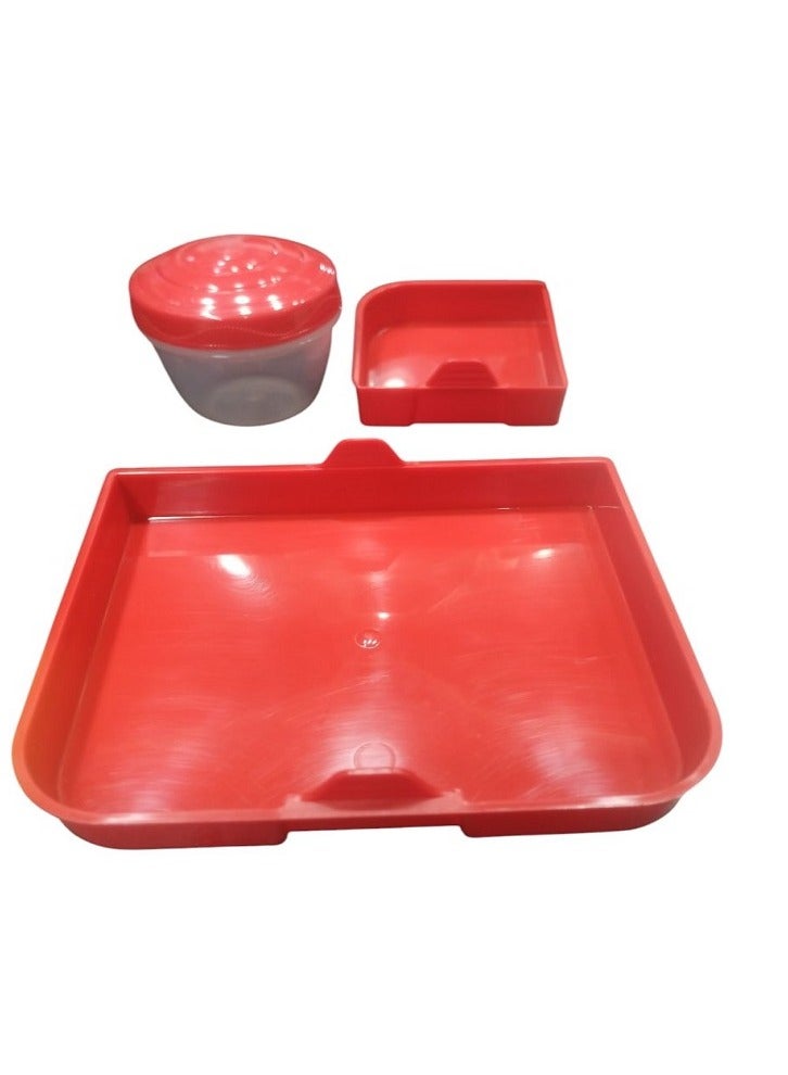 NILCO Lunch Box for kids to School By Gibo/Nilco (Red) - Image 4