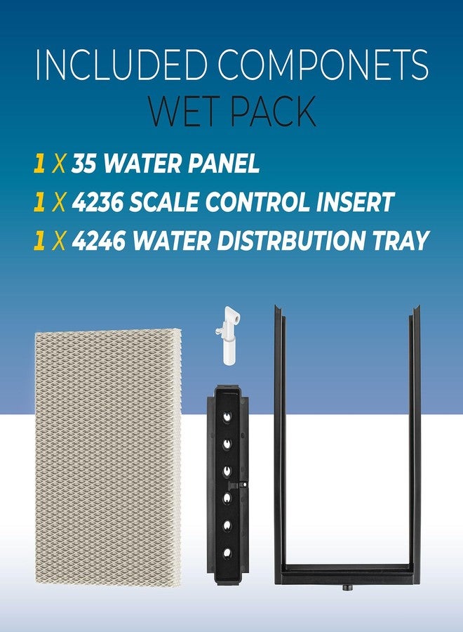 Pokin 4750 Humidifier Maintenance Kit Compatible with Aprilaire 700 700A 700M 760 760A 768, Water Panel Model No. 35 Humidifier Filter Replacement for Aprilaire 700 Series,Whole Home Humidifier Filter - Image 3