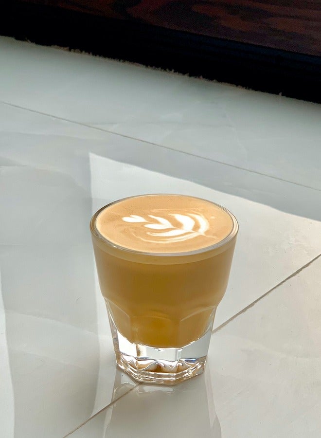100 Thinks Cortado Piccolo Specialty Coffee Espresso Glass Cup - Image 1