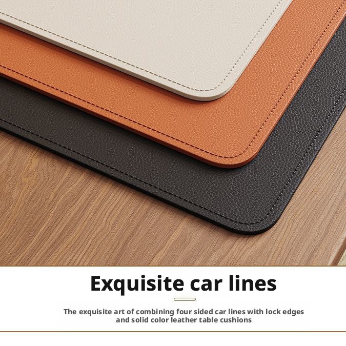 Large Stitched Leather Mousepad, Multiple Sizes - Image 4