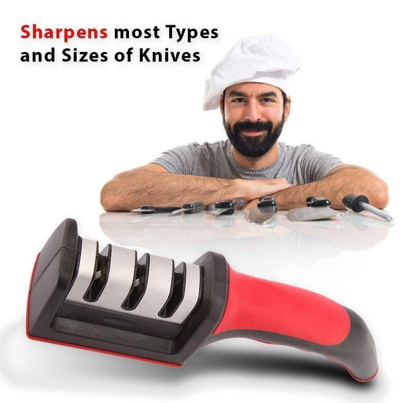 YOGI Store YOGI Store 3 Slot Kitchen Knife Sharpner Tool  - Image 5