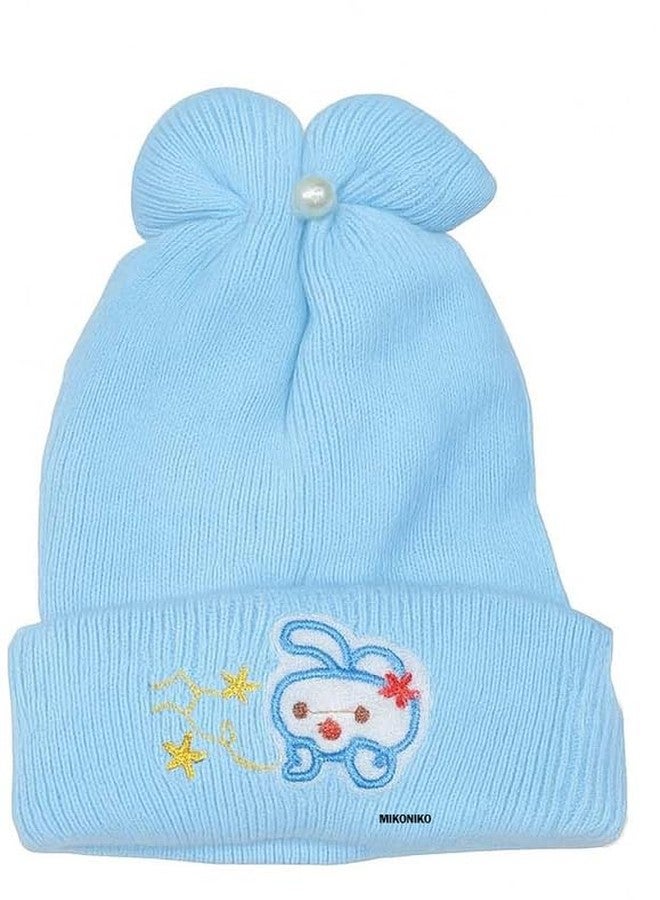 MIKONIKO Baby Winter Woolen Caps - Soft & Warm Beanie Hats for Newborns & Kids | Unisex Stretchable Knit Caps for Boys & Girls (Pack of 3),Multi_1, 6-12 Months - Image 5