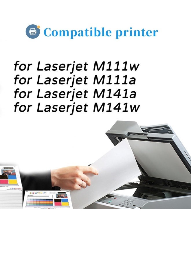W1500A 150A Toner Cartridge with Chip  copy Compatible for HP Laserjet M111w M111a M141a M141w Black - Image 2