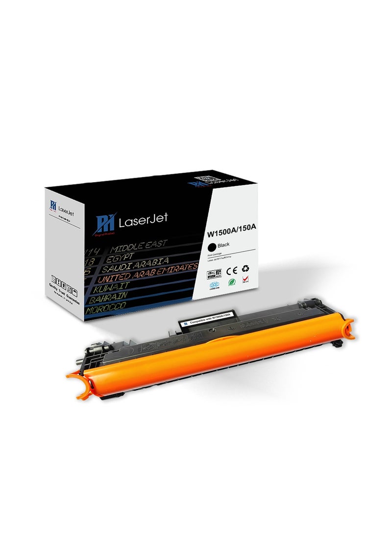 PH-W1500A 150A Toner Cartridge with Chip Compatible for HP Laserjet M111w M111a M141a M141w Black - Image 1