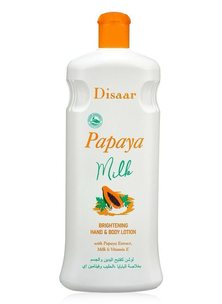 Disaar Body Lotion Papaya With Milk With Vitamin E 600 ML