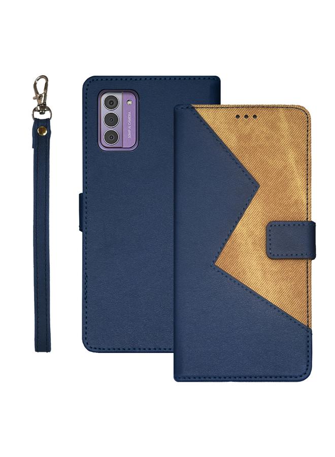 The Bros Case For Nokia G42 5G Two-color Splicing Leather Phone Case