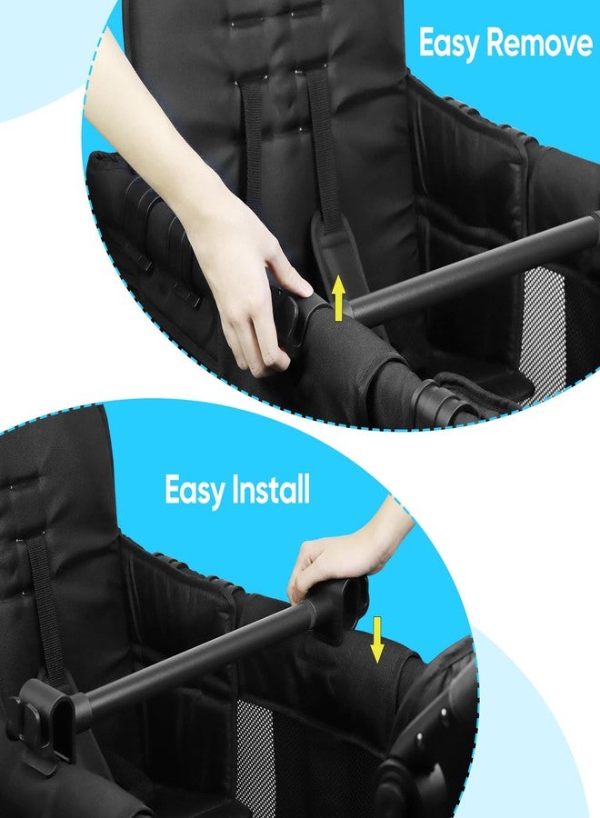 Myvikcar Universal Forward-Facing Stroller Wagon Support Bar,Length Adjustable Crossbar with Hook-Built in,Easy to Install & Remove Bus-Style Seating Upgrade Accessories - Image 5