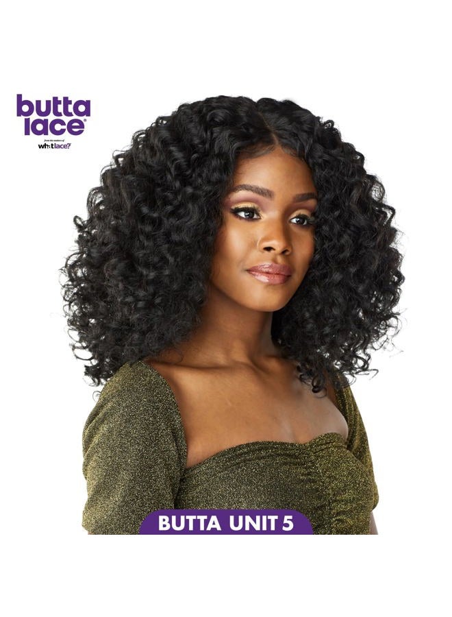 Sensationnel Butta lace wigs - unit 5 extra wide 5 inch deep parting synthetic preplucked hairline glueless lacefront (1 JETBLACK) - Image 5