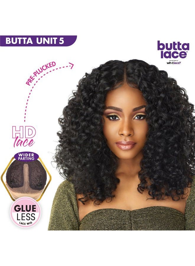 Sensationnel Butta lace wigs - unit 5 extra wide 5 inch deep parting synthetic preplucked hairline glueless lacefront (1 JETBLACK) - Image 2