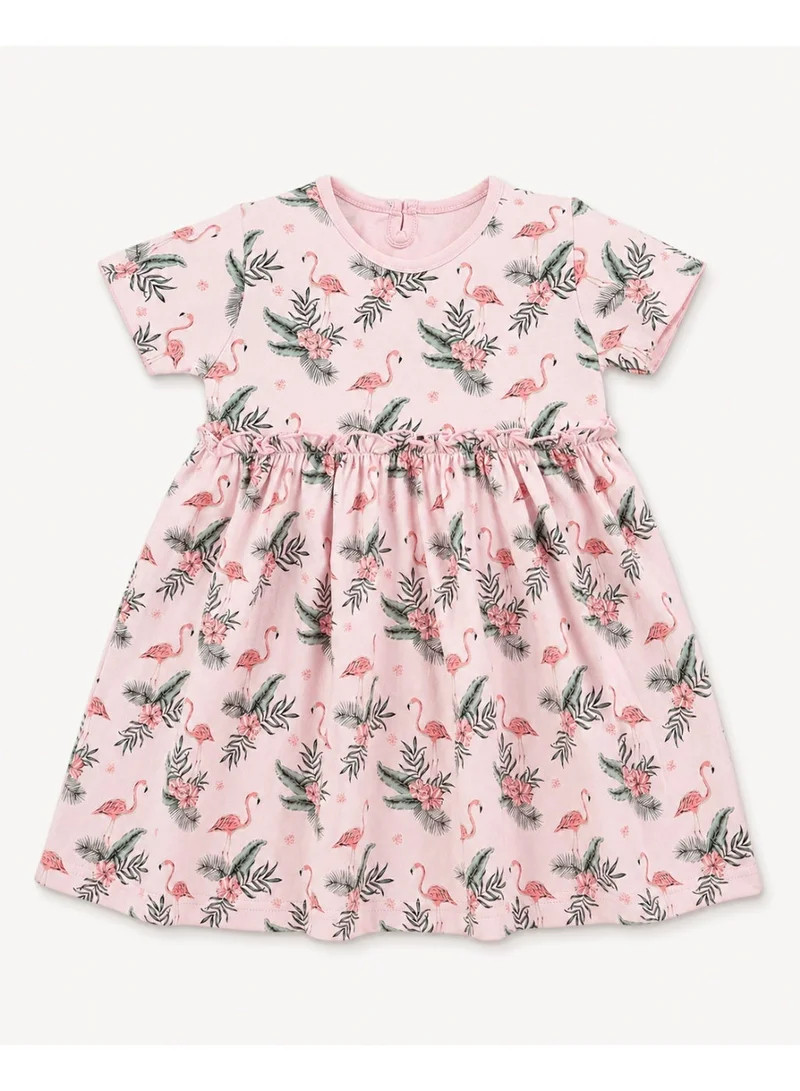 Victor And Jane Pack Of 2 Girls Puff Sleeve Cotton Dress – Solid & Floral Summer Daywear for Women | Best Price UAE