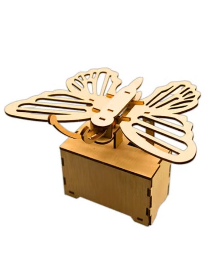 فن ليرنينج ستور اصنع بنفسك فراشة ميكانيكية: تركيبة خشبية ثلاثية الابعاد - Image 3