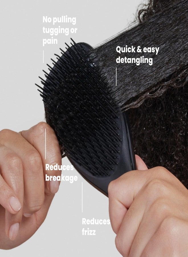 تانجل تيزر فرشاة فك تشابك الشعر المجعد تانجل تيزر ألتيميت، من النوع 3C إلى 4C، أسود - Image 4