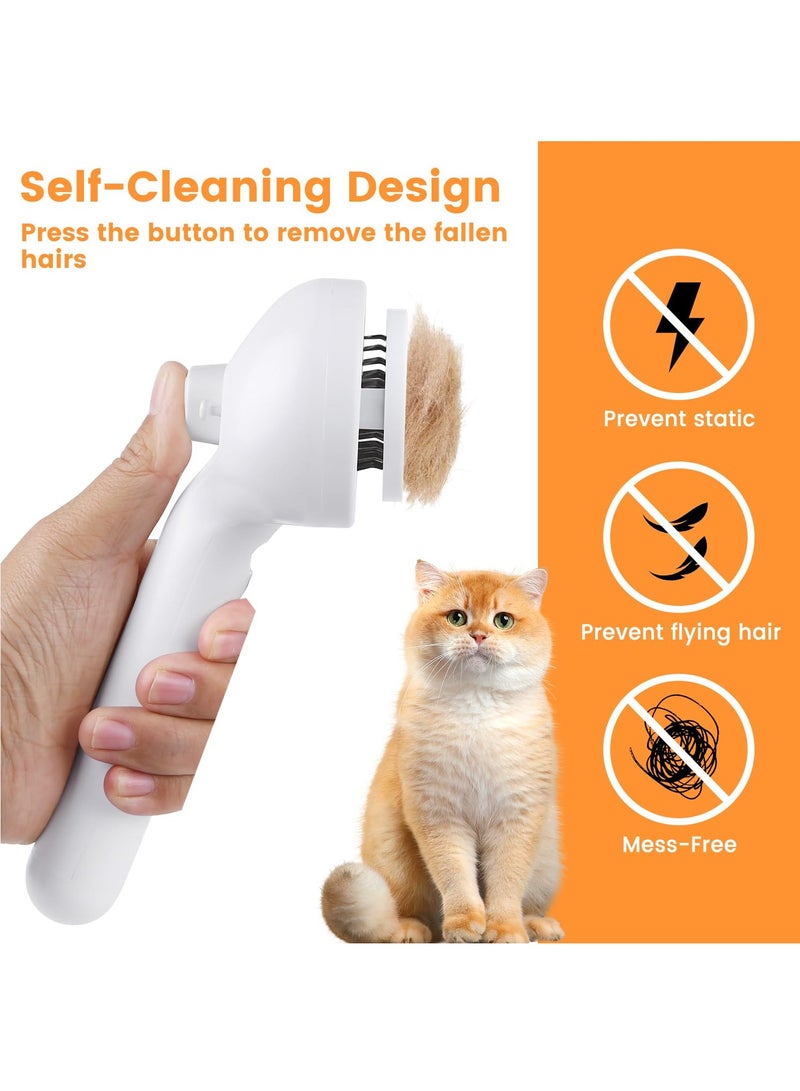 Cat Steam Brush for Shedding, Steamy Cat Brush for Long  Short Haired Cats  Dogs, Spray Cat Brush for Pet Grooming, Self-Cleaning Pet Hair Removal Comb with Water Tank - Image 3