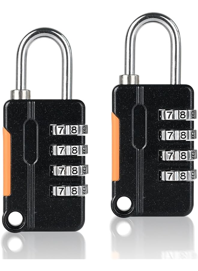 PROMASS PROMASS Combination Lock, 4 Digit Code Security Locks, Luggage Lock Suitcase Locks Waterproof Padlock for Gym Lock, Gate, Shed, Tool Boxes, Fences, 2 Pack  - Image 1