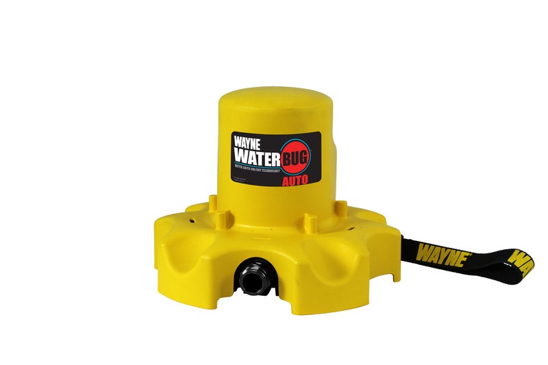 WAYNE - WaterBUG AUTO 1/4 HP 1900 GPH Auto On/Off Submersible Pump with Multi-Flo Technology - Water Removal and Transfer Pump, Yellow - Image 2